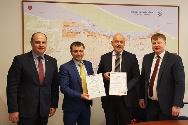 Certified anti-bribery management system in Klaipeda Seaport